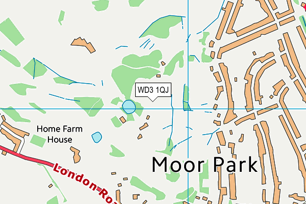WD3 1QJ map - OS VectorMap District (Ordnance Survey) WD3 1QJ map - OS VectorMap District (Ordnance Survey)