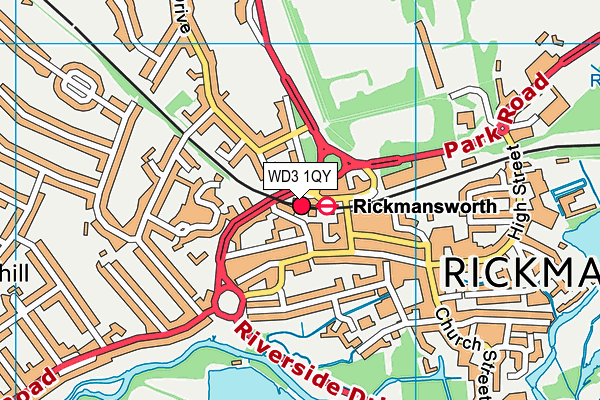 WD3 1QY map - OS VectorMap District (Ordnance Survey) WD3 1QY map - OS VectorMap District (Ordnance Survey)