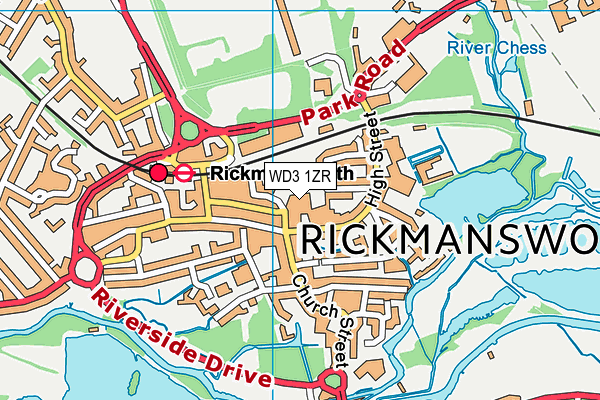 WD3 1ZR map - OS VectorMap District (Ordnance Survey) WD3 1ZR map - OS VectorMap District (Ordnance Survey)