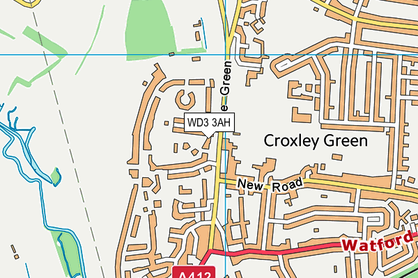 WD3 3AH map - OS VectorMap District (Ordnance Survey) WD3 3AH map - OS VectorMap District (Ordnance Survey)