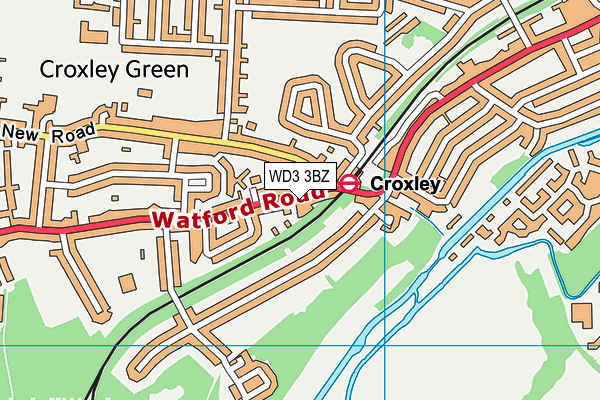WD3 3BZ map - OS VectorMap District (Ordnance Survey) WD3 3BZ map - OS VectorMap District (Ordnance Survey)