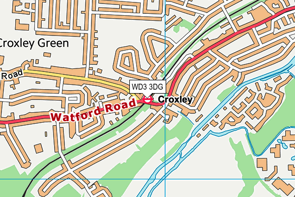 WD3 3DG map - OS VectorMap District (Ordnance Survey) WD3 3DG map - OS VectorMap District (Ordnance Survey)