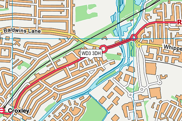 WD3 3DH map - OS VectorMap District (Ordnance Survey) WD3 3DH map - OS VectorMap District (Ordnance Survey)