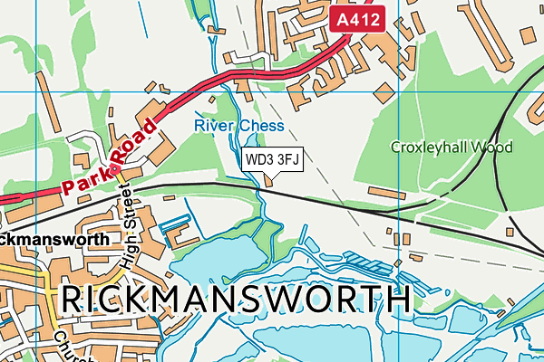 WD3 3FJ map - OS VectorMap District (Ordnance Survey) WD3 3FJ map - OS VectorMap District (Ordnance Survey)