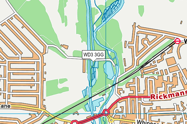 WD3 3GG map - OS VectorMap District (Ordnance Survey) WD3 3GG map - OS VectorMap District (Ordnance Survey)