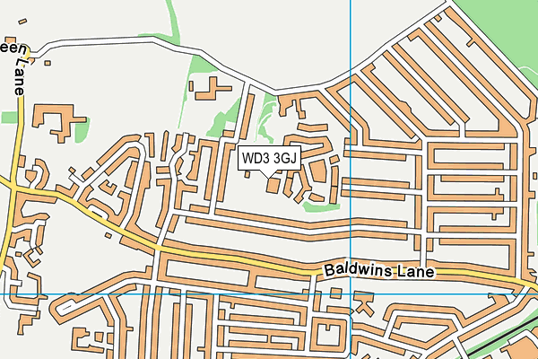 WD3 3GJ map - OS VectorMap District (Ordnance Survey) WD3 3GJ map - OS VectorMap District (Ordnance Survey)
