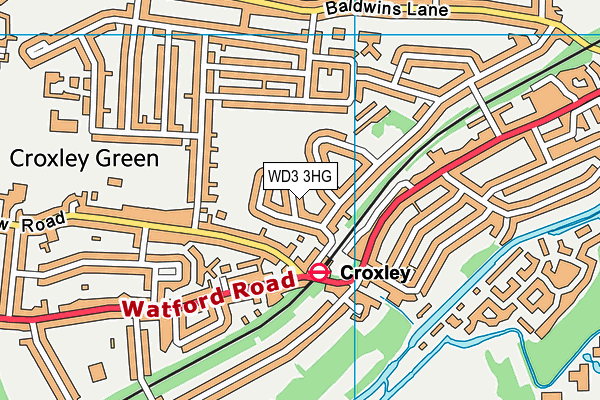 WD3 3HG map - OS VectorMap District (Ordnance Survey) WD3 3HG map - OS VectorMap District (Ordnance Survey)