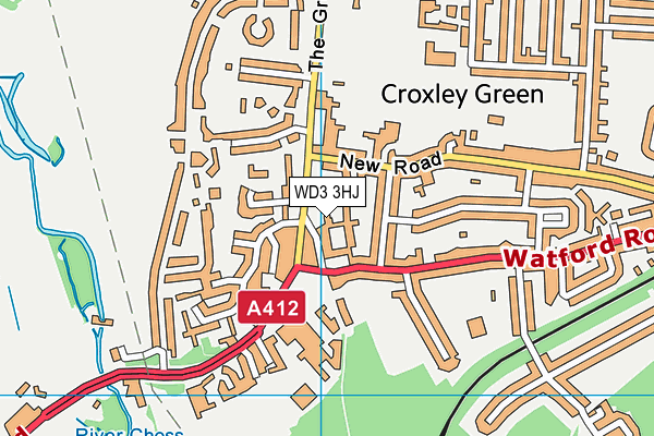 WD3 3HJ map - OS VectorMap District (Ordnance Survey) WD3 3HJ map - OS VectorMap District (Ordnance Survey)