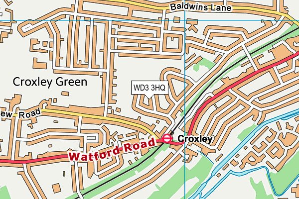 WD3 3HQ map - OS VectorMap District (Ordnance Survey) WD3 3HQ map - OS VectorMap District (Ordnance Survey)