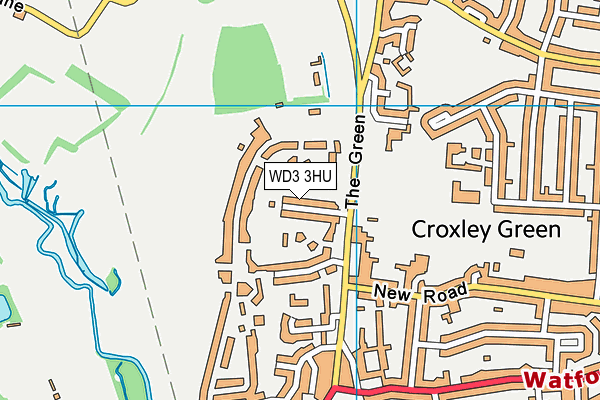 WD3 3HU map - OS VectorMap District (Ordnance Survey) WD3 3HU map - OS VectorMap District (Ordnance Survey)