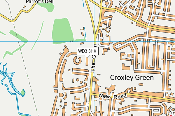 WD3 3HX map - OS VectorMap District (Ordnance Survey) WD3 3HX map - OS VectorMap District (Ordnance Survey)