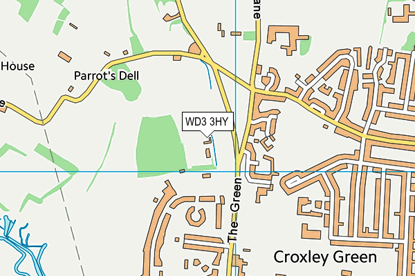 WD3 3HY map - OS VectorMap District (Ordnance Survey) WD3 3HY map - OS VectorMap District (Ordnance Survey)