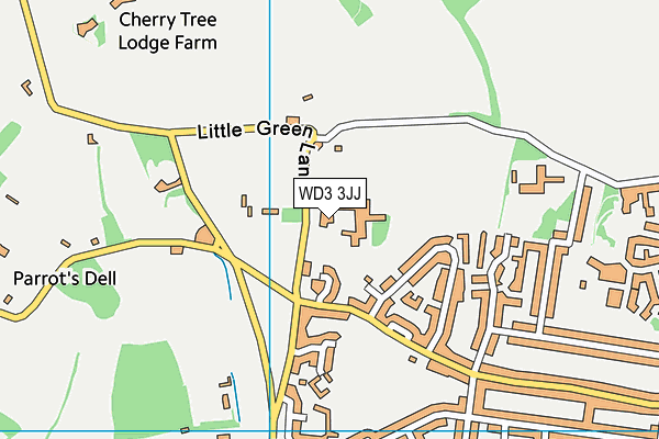 WD3 3JJ map - OS VectorMap District (Ordnance Survey) WD3 3JJ map - OS VectorMap District (Ordnance Survey)