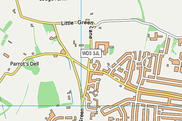 WD3 3JL map - OS VectorMap District (Ordnance Survey) WD3 3JL map - OS VectorMap District (Ordnance Survey)