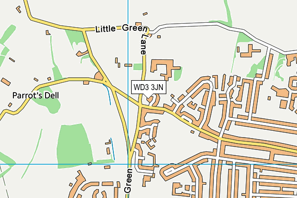 WD3 3JN map - OS VectorMap District (Ordnance Survey) WD3 3JN map - OS VectorMap District (Ordnance Survey)