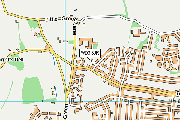 WD3 3JR map - OS VectorMap District (Ordnance Survey) WD3 3JR map - OS VectorMap District (Ordnance Survey)