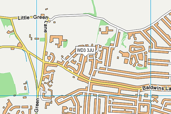 WD3 3JU map - OS VectorMap District (Ordnance Survey) WD3 3JU map - OS VectorMap District (Ordnance Survey)