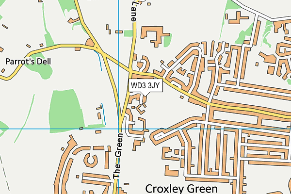WD3 3JY map - OS VectorMap District (Ordnance Survey) WD3 3JY map - OS VectorMap District (Ordnance Survey)