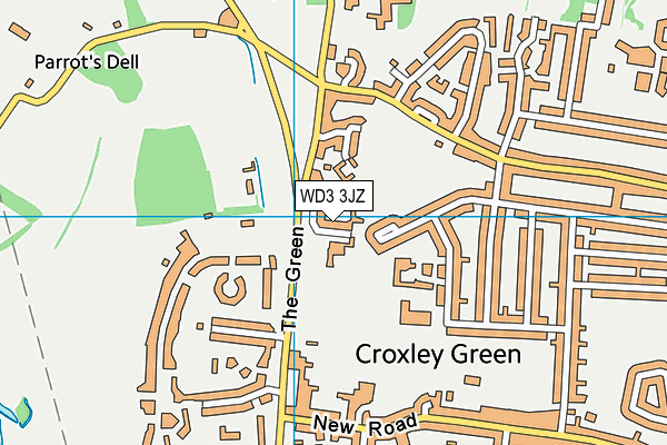 WD3 3JZ map - OS VectorMap District (Ordnance Survey) WD3 3JZ map - OS VectorMap District (Ordnance Survey)