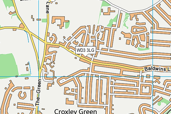 WD3 3LG map - OS VectorMap District (Ordnance Survey) WD3 3LG map - OS VectorMap District (Ordnance Survey)