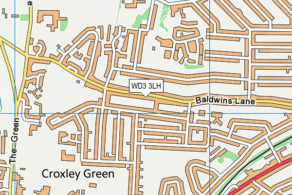 WD3 3LH map - OS VectorMap District (Ordnance Survey) WD3 3LH map - OS VectorMap District (Ordnance Survey)