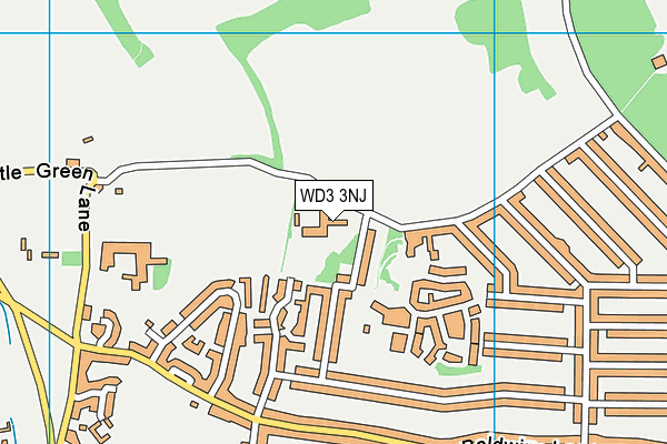 WD3 3NJ map - OS VectorMap District (Ordnance Survey) WD3 3NJ map - OS VectorMap District (Ordnance Survey)