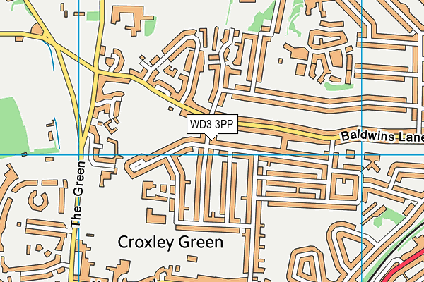 WD3 3PP map - OS VectorMap District (Ordnance Survey) WD3 3PP map - OS VectorMap District (Ordnance Survey)