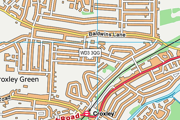 WD3 3QG map - OS VectorMap District (Ordnance Survey) WD3 3QG map - OS VectorMap District (Ordnance Survey)