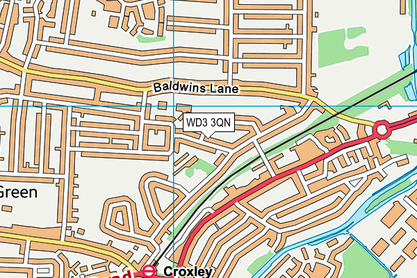 WD3 3QN map - OS VectorMap District (Ordnance Survey) WD3 3QN map - OS VectorMap District (Ordnance Survey)