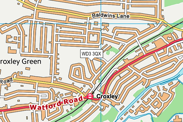 WD3 3QX map - OS VectorMap District (Ordnance Survey) WD3 3QX map - OS VectorMap District (Ordnance Survey)