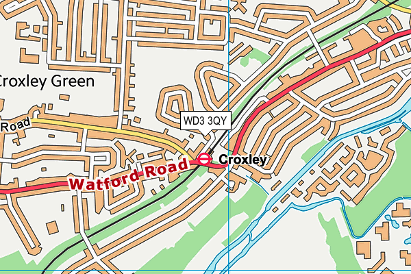 WD3 3QY map - OS VectorMap District (Ordnance Survey)