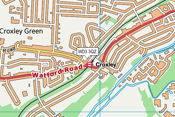 WD3 3QZ map - OS VectorMap District (Ordnance Survey) WD3 3QZ map - OS VectorMap District (Ordnance Survey)