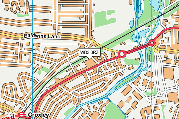 WD3 3RZ map - OS VectorMap District (Ordnance Survey) WD3 3RZ map - OS VectorMap District (Ordnance Survey)