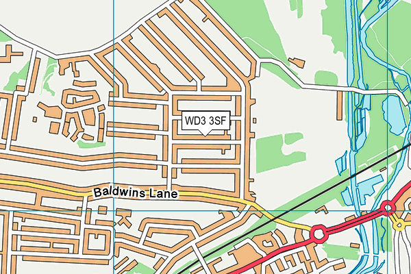 WD3 3SF map - OS VectorMap District (Ordnance Survey) WD3 3SF map - OS VectorMap District (Ordnance Survey)
