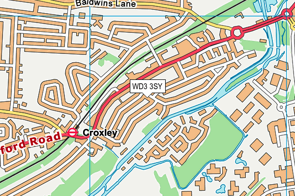 WD3 3SY map - OS VectorMap District (Ordnance Survey) WD3 3SY map - OS VectorMap District (Ordnance Survey)