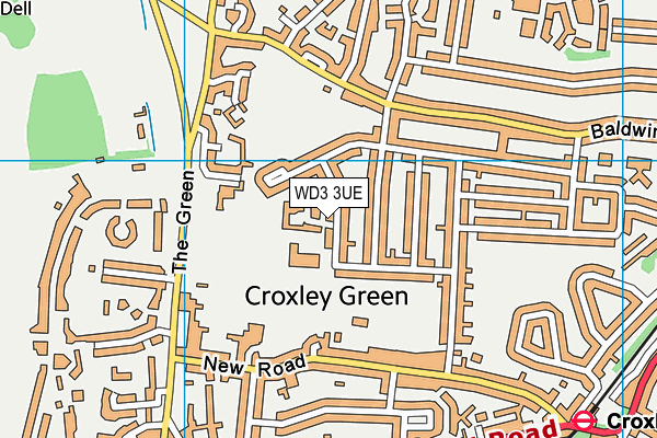 WD3 3UE map - OS VectorMap District (Ordnance Survey) WD3 3UE map - OS VectorMap District (Ordnance Survey)