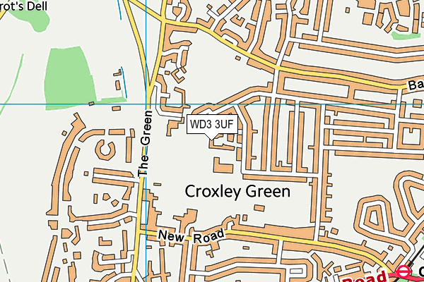 WD3 3UF map - OS VectorMap District (Ordnance Survey) WD3 3UF map - OS VectorMap District (Ordnance Survey)