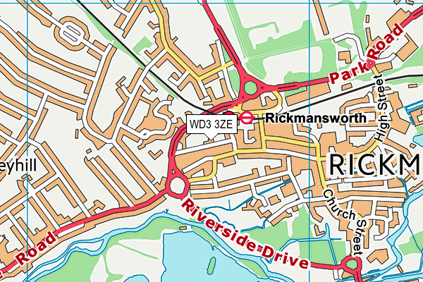 WD3 3ZE map - OS VectorMap District (Ordnance Survey) WD3 3ZE map - OS VectorMap District (Ordnance Survey)
