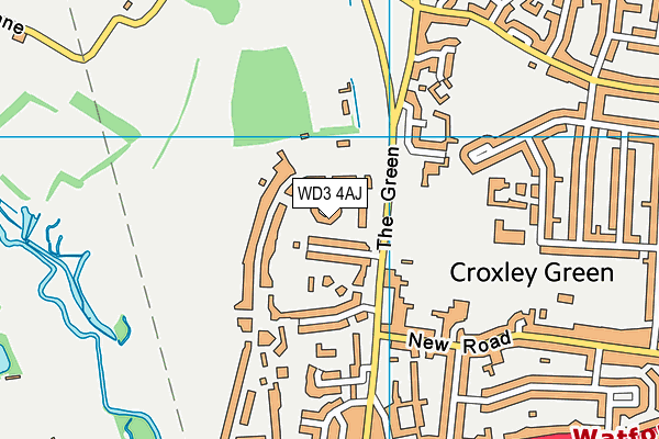 WD3 4AJ map - OS VectorMap District (Ordnance Survey) WD3 4AJ map - OS VectorMap District (Ordnance Survey)