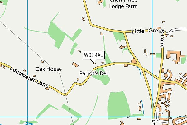 WD3 4AL map - OS VectorMap District (Ordnance Survey) WD3 4AL map - OS VectorMap District (Ordnance Survey)