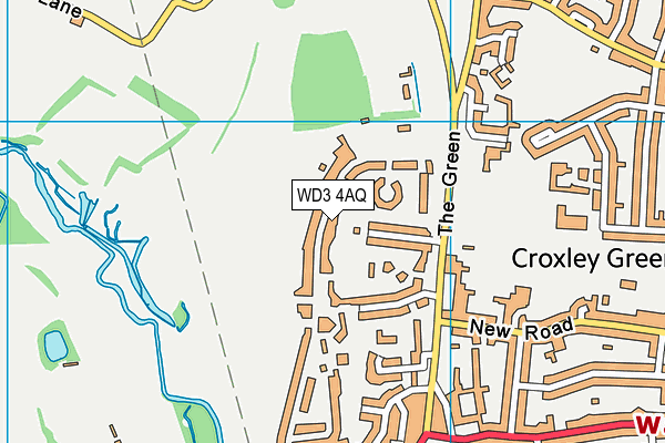 WD3 4AQ map - OS VectorMap District (Ordnance Survey) WD3 4AQ map - OS VectorMap District (Ordnance Survey)