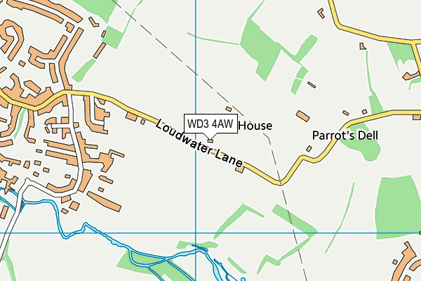 WD3 4AW map - OS VectorMap District (Ordnance Survey) WD3 4AW map - OS VectorMap District (Ordnance Survey)