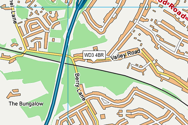 WD3 4BR map - OS VectorMap District (Ordnance Survey) WD3 4BR map - OS VectorMap District (Ordnance Survey)