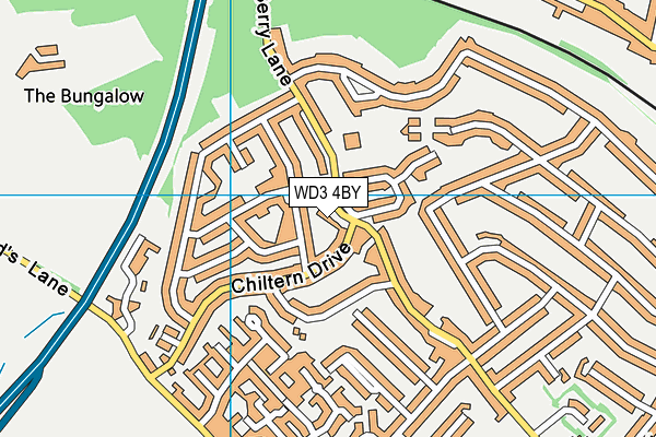 WD3 4BY map - OS VectorMap District (Ordnance Survey) WD3 4BY map - OS VectorMap District (Ordnance Survey)