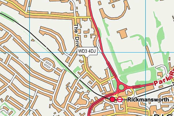 WD3 4DJ map - OS VectorMap District (Ordnance Survey) WD3 4DJ map - OS VectorMap District (Ordnance Survey)
