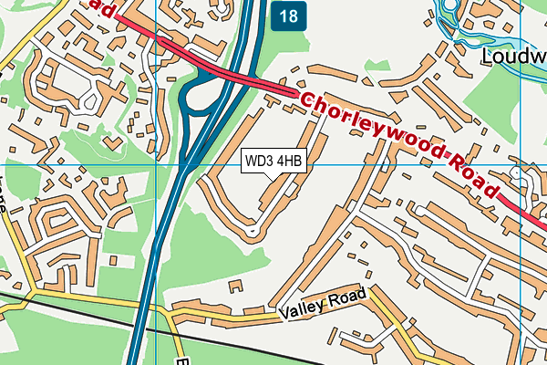 WD3 4HB map - OS VectorMap District (Ordnance Survey) WD3 4HB map - OS VectorMap District (Ordnance Survey)