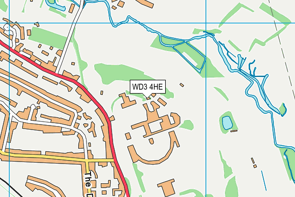WD3 4HE map - OS VectorMap District (Ordnance Survey) WD3 4HE map - OS VectorMap District (Ordnance Survey)