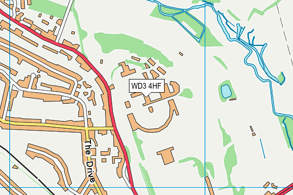 WD3 4HF map - OS VectorMap District (Ordnance Survey) WD3 4HF map - OS VectorMap District (Ordnance Survey)
