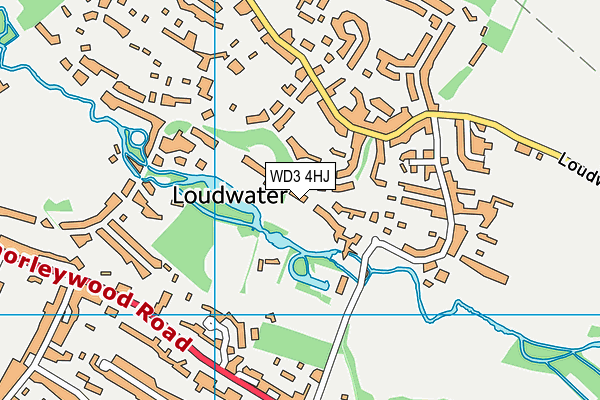 WD3 4HJ map - OS VectorMap District (Ordnance Survey) WD3 4HJ map - OS VectorMap District (Ordnance Survey)