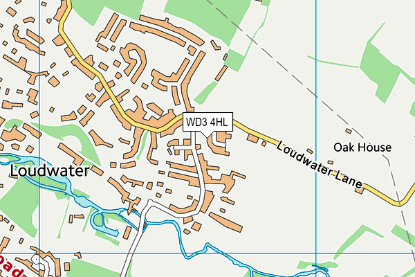WD3 4HL map - OS VectorMap District (Ordnance Survey) WD3 4HL map - OS VectorMap District (Ordnance Survey)